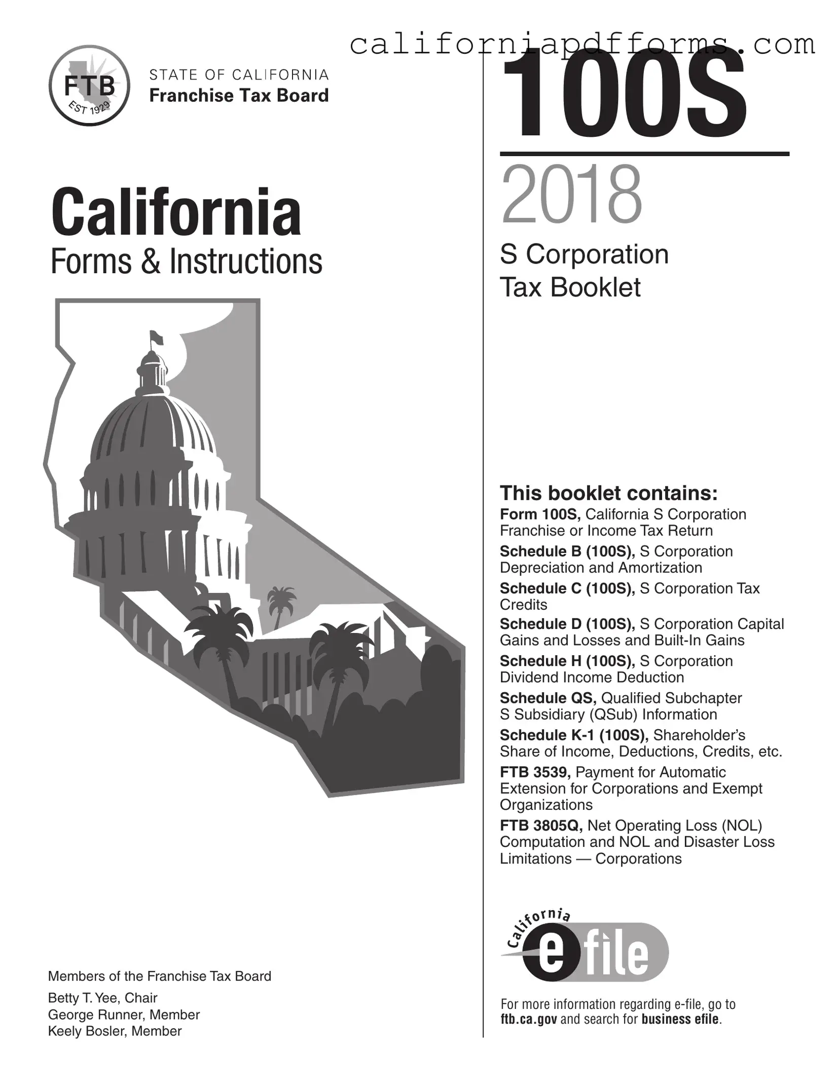 Download California 100S Form