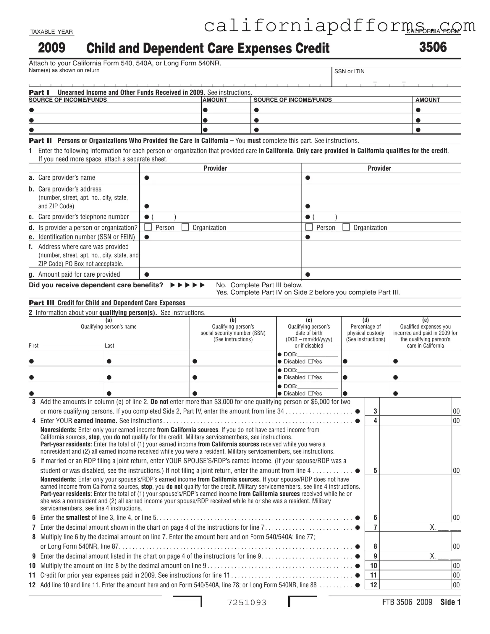 Download California 3506 Form