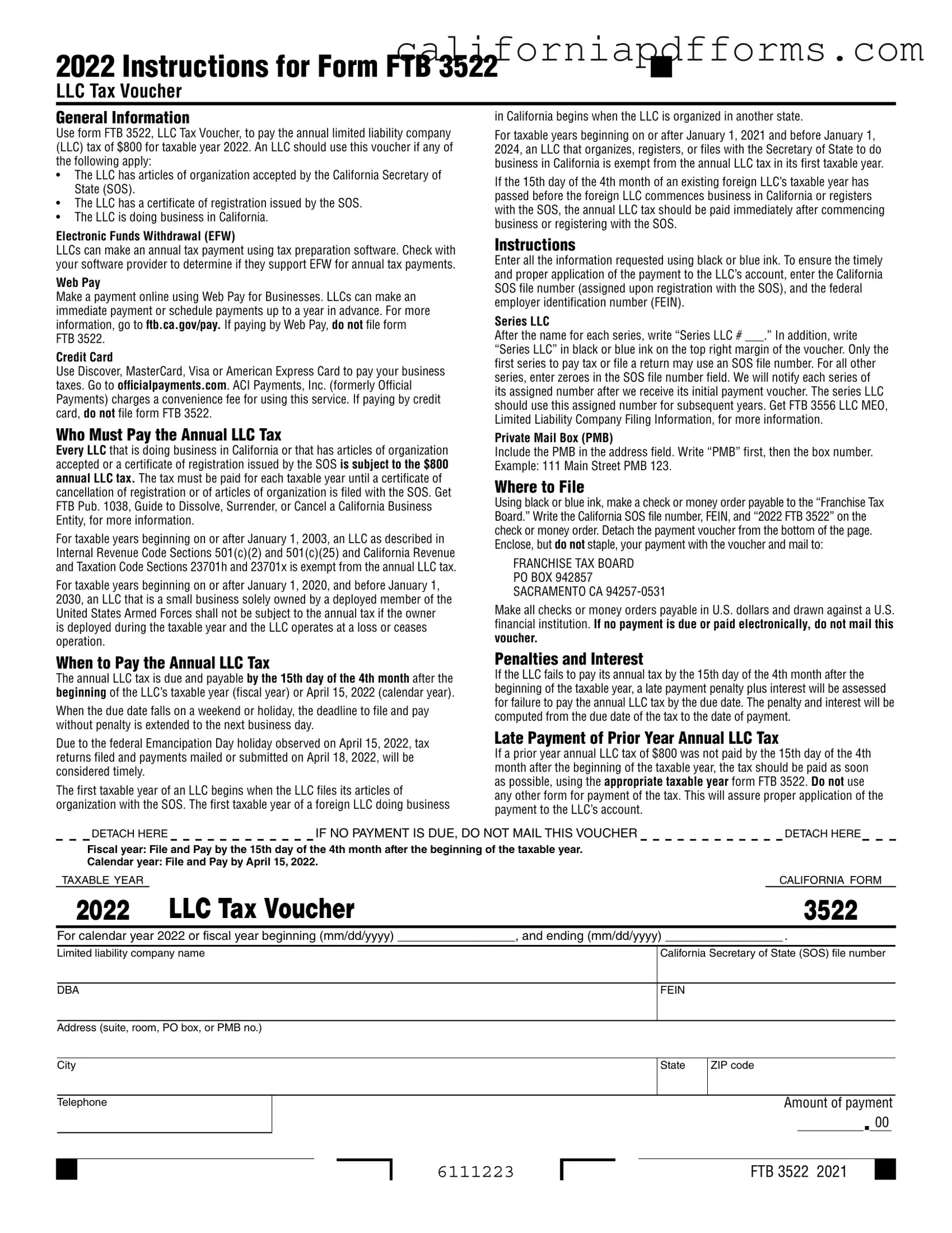 Download California 3522 Form