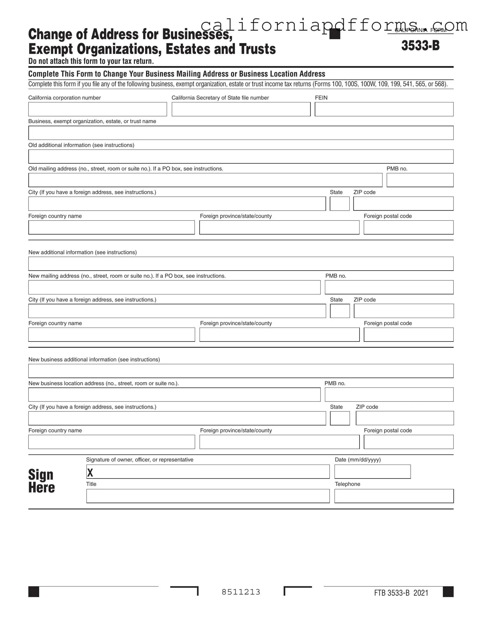 Download California 3533 B Form