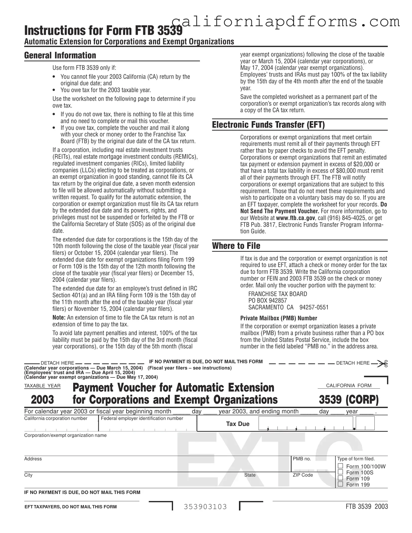 Download California 3539 Form
