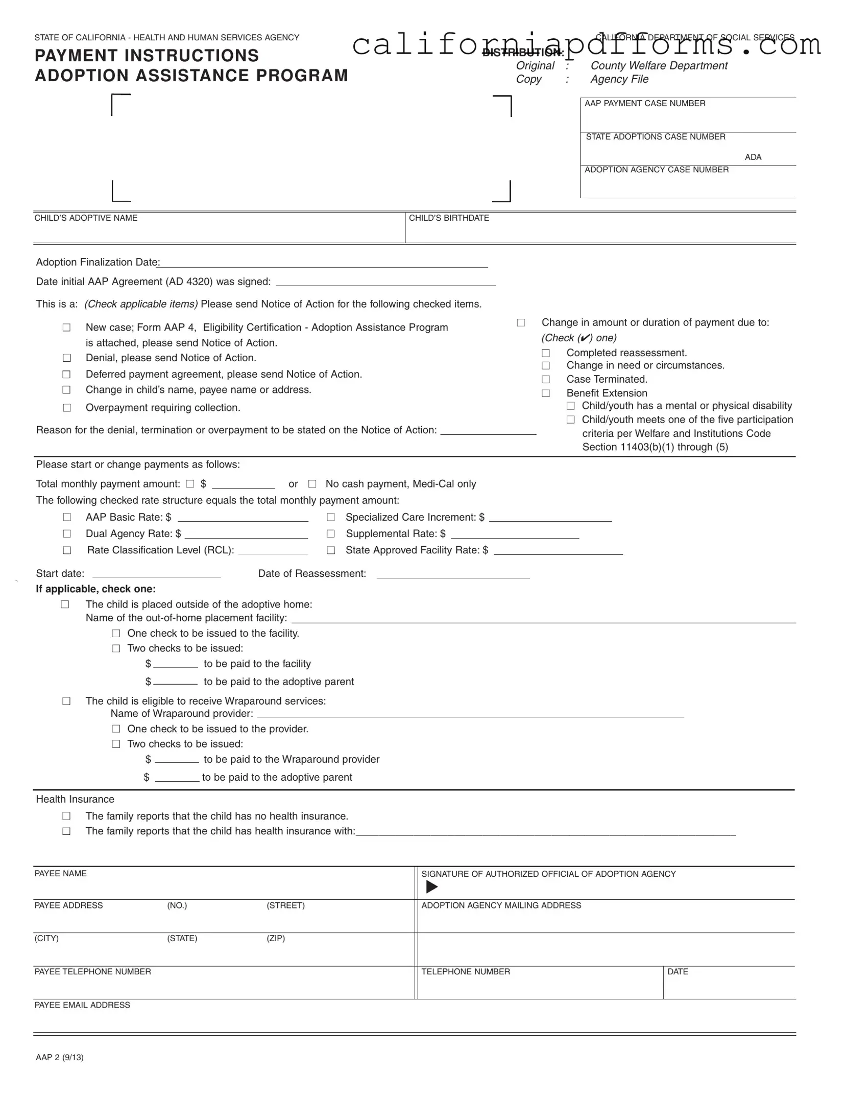 Download California Aap 2 Form