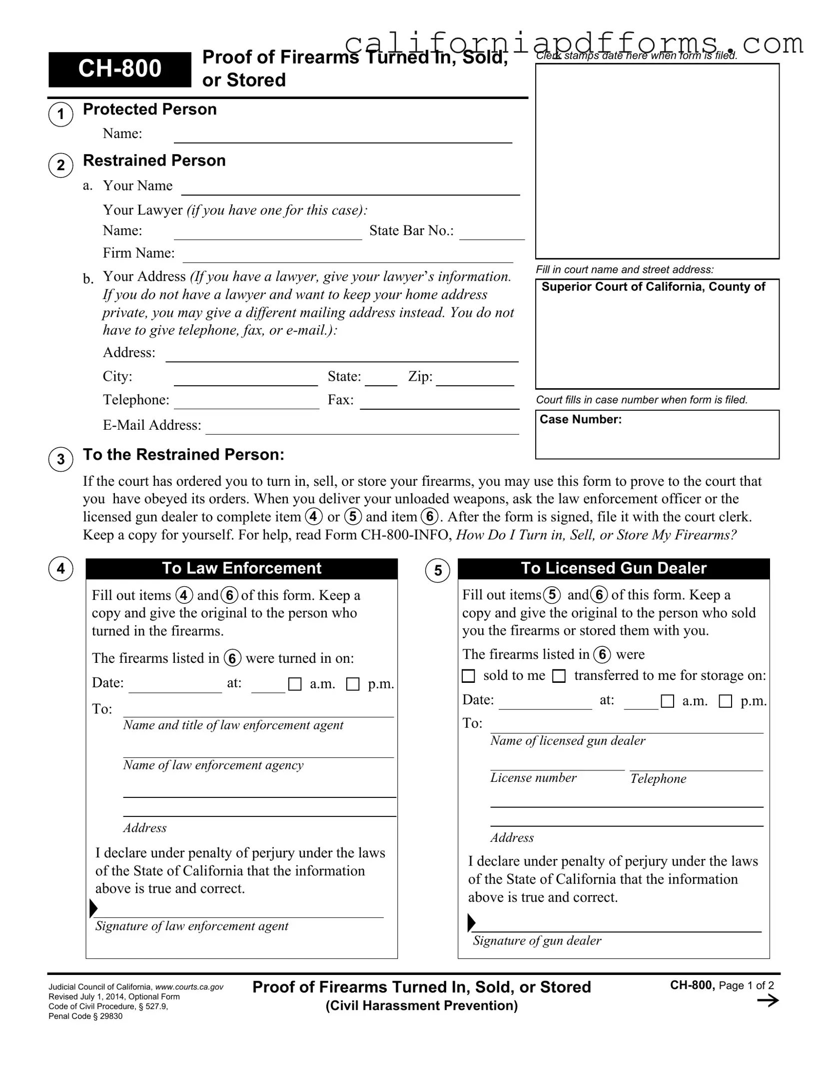 Download California Ch 800 Form