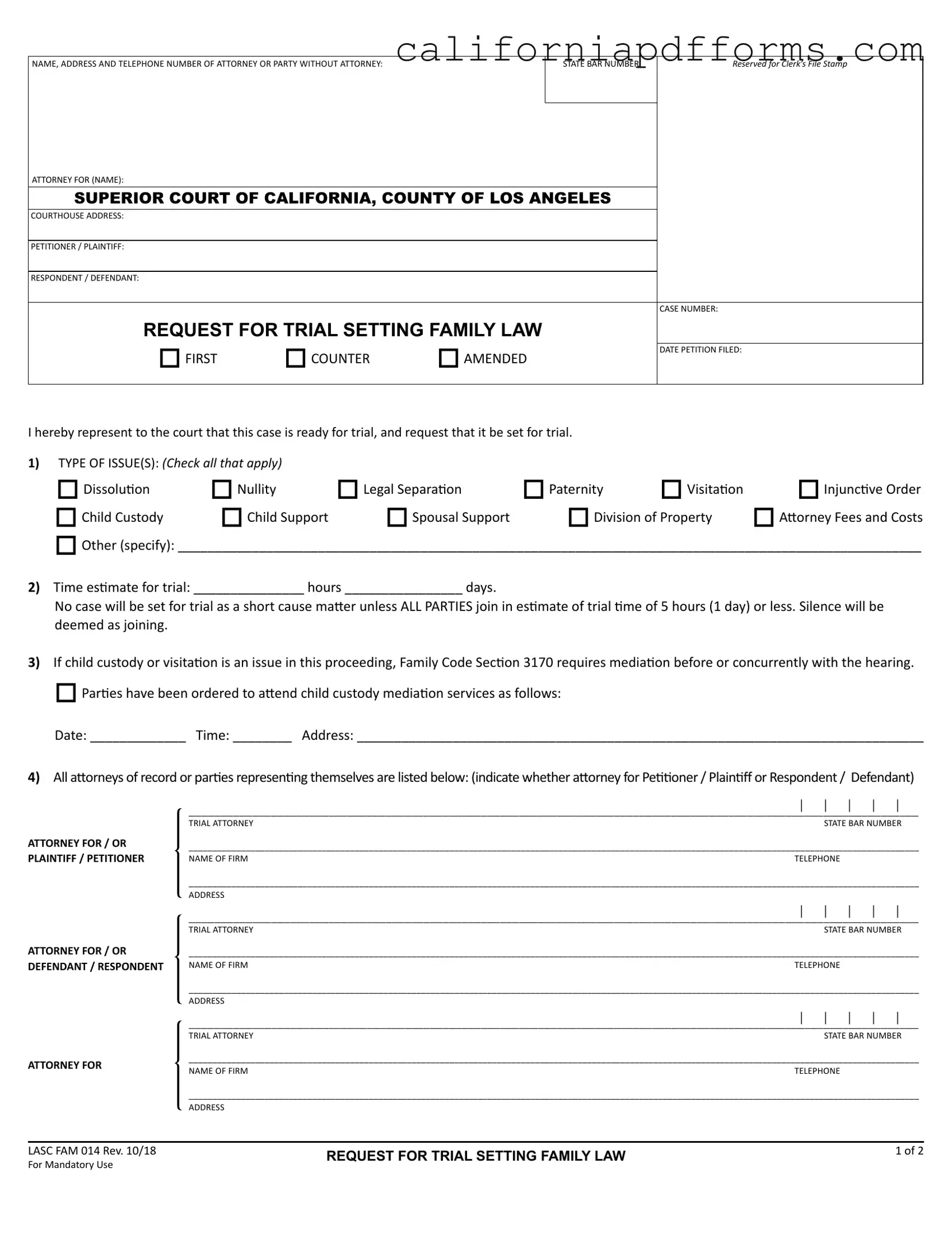 Download California Fam 014 Form