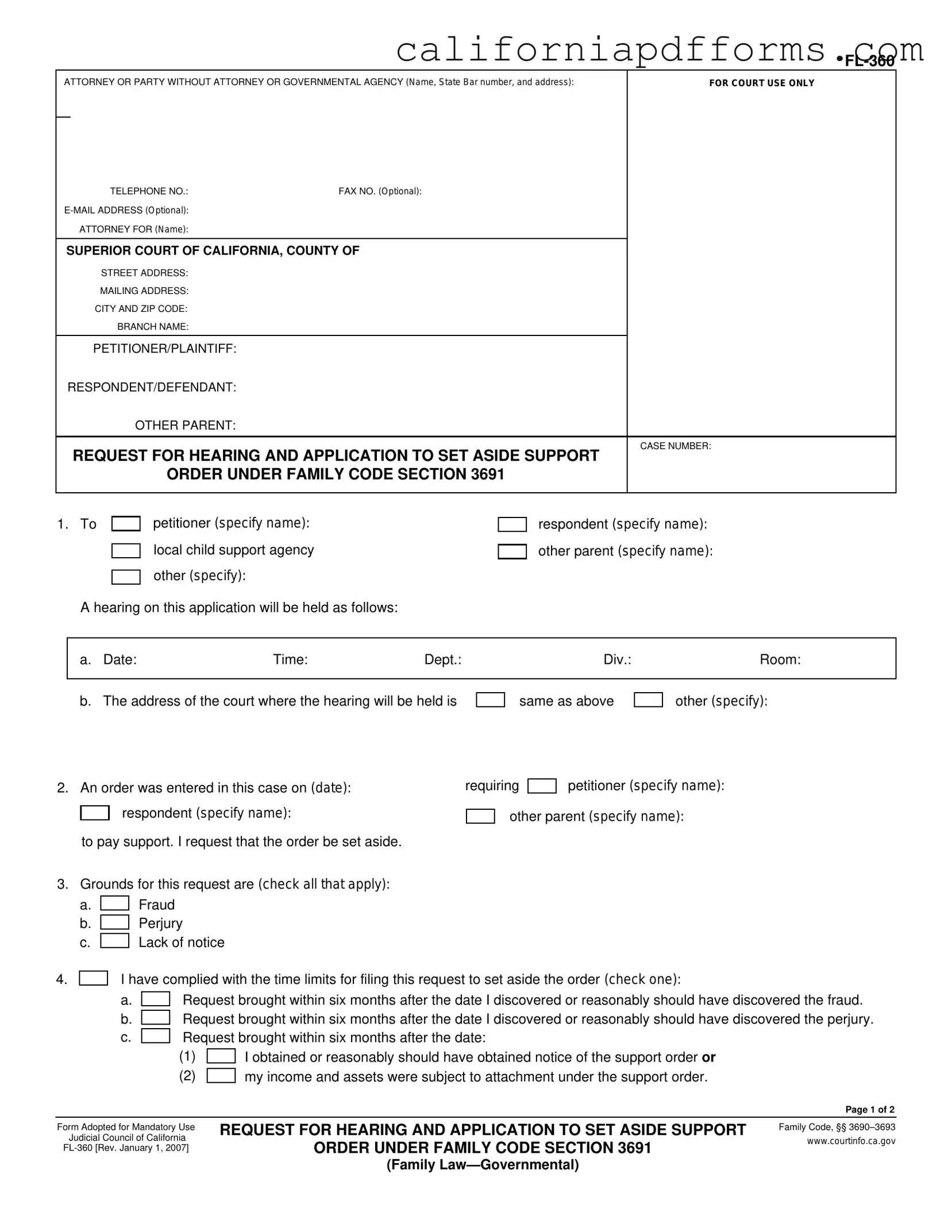 Download California Fl 360 Form