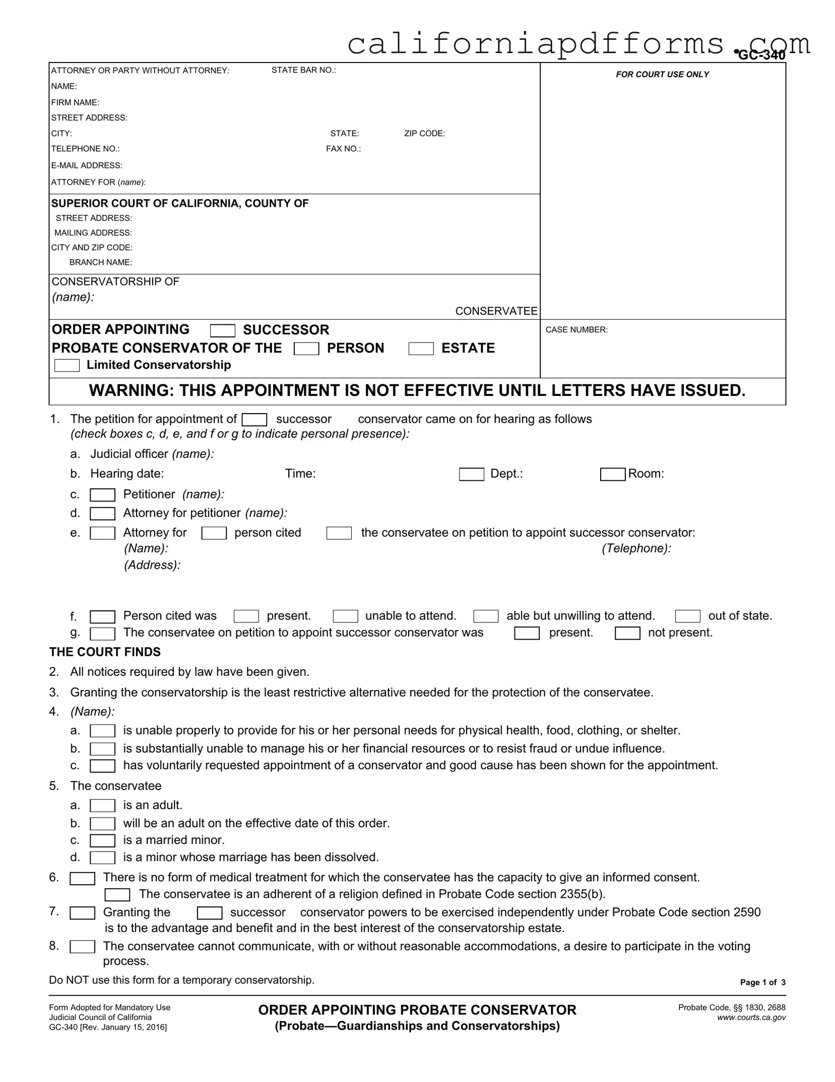 Download California Gc 340 Form