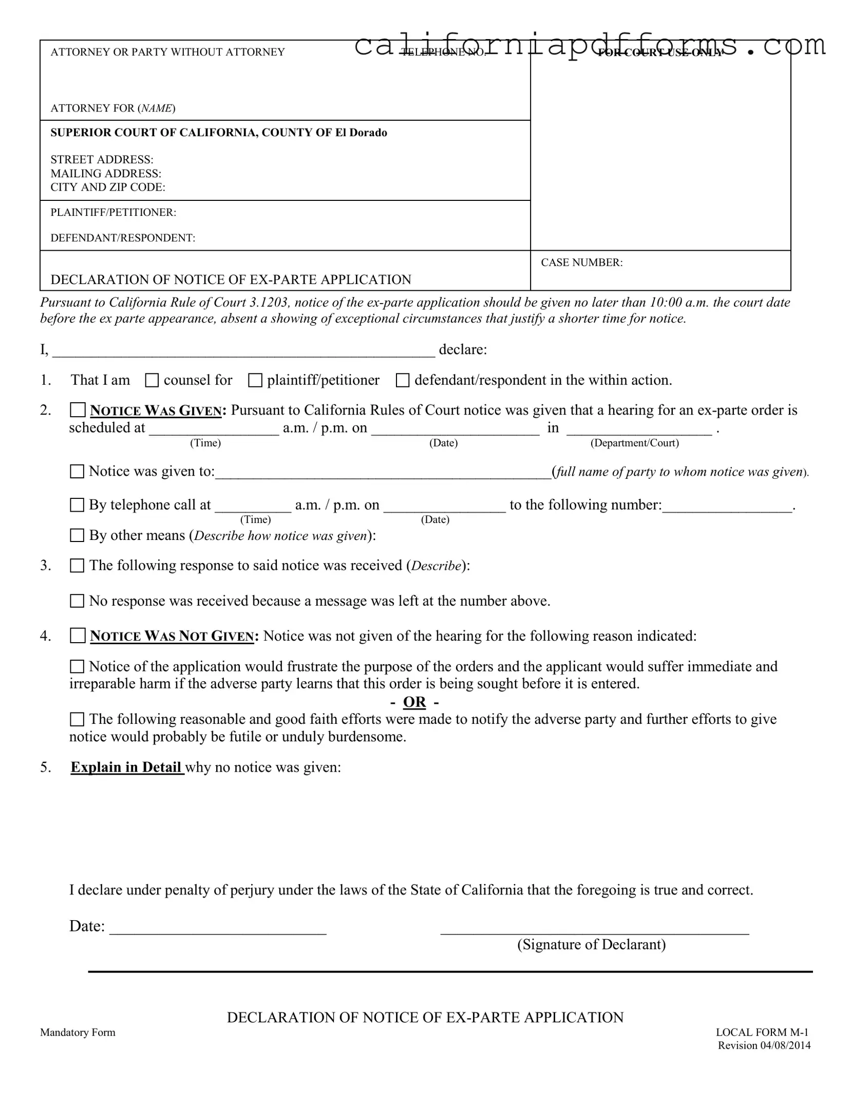 Download California Local M 1 Form