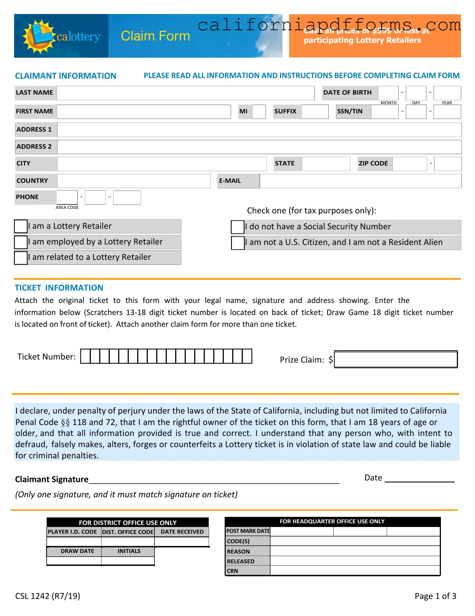 Download California Scratchers Form