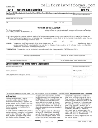 Download California 100 We Form