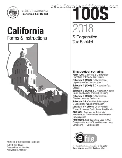 Download California 100S Form