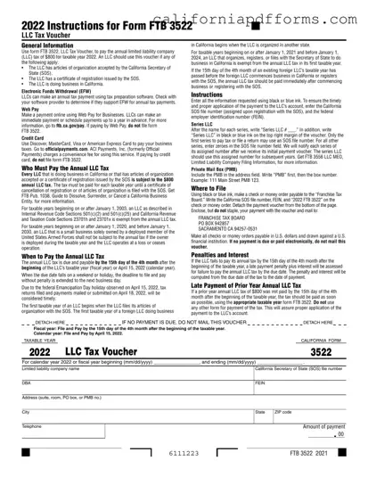 Download California 3522 Form