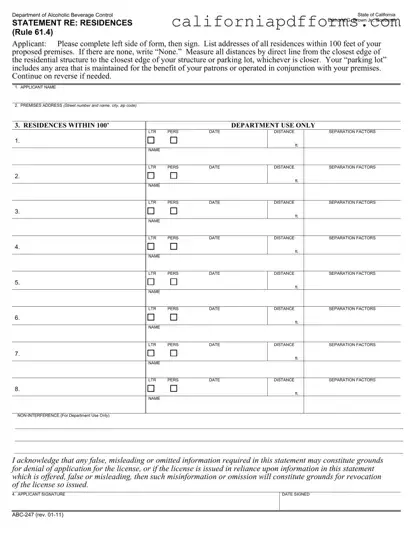 Download California Abc 247 Form