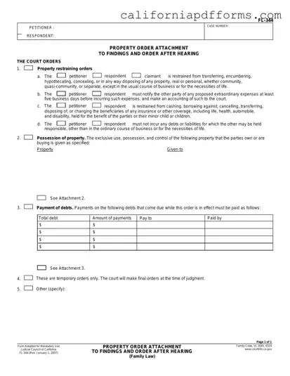 Download California Fl 344 Form