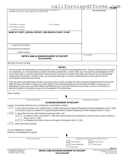 Download California Fl 605 Form