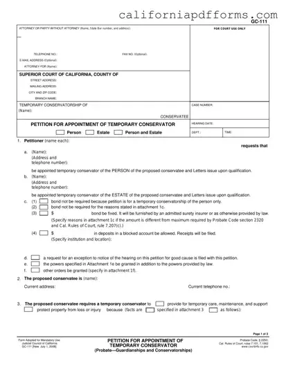 Download California Gc 111 Form