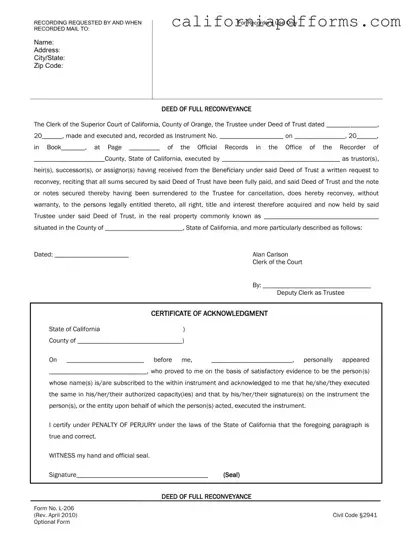 Download California L 206 Form