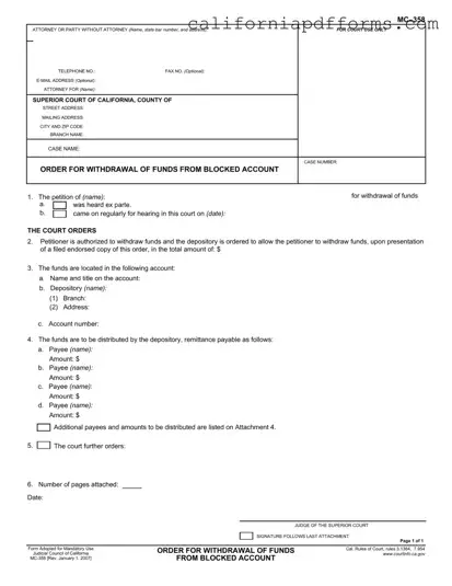 Download California Mc 358 Form