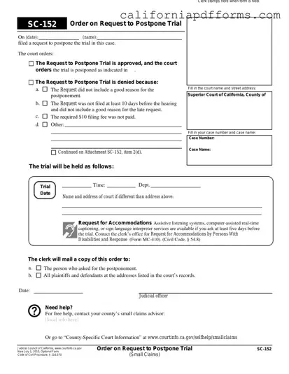 Download California Sc 152 Form
