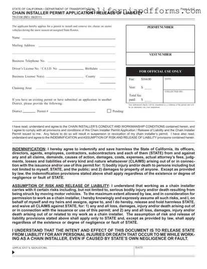 Download California Tr 0106 Form
